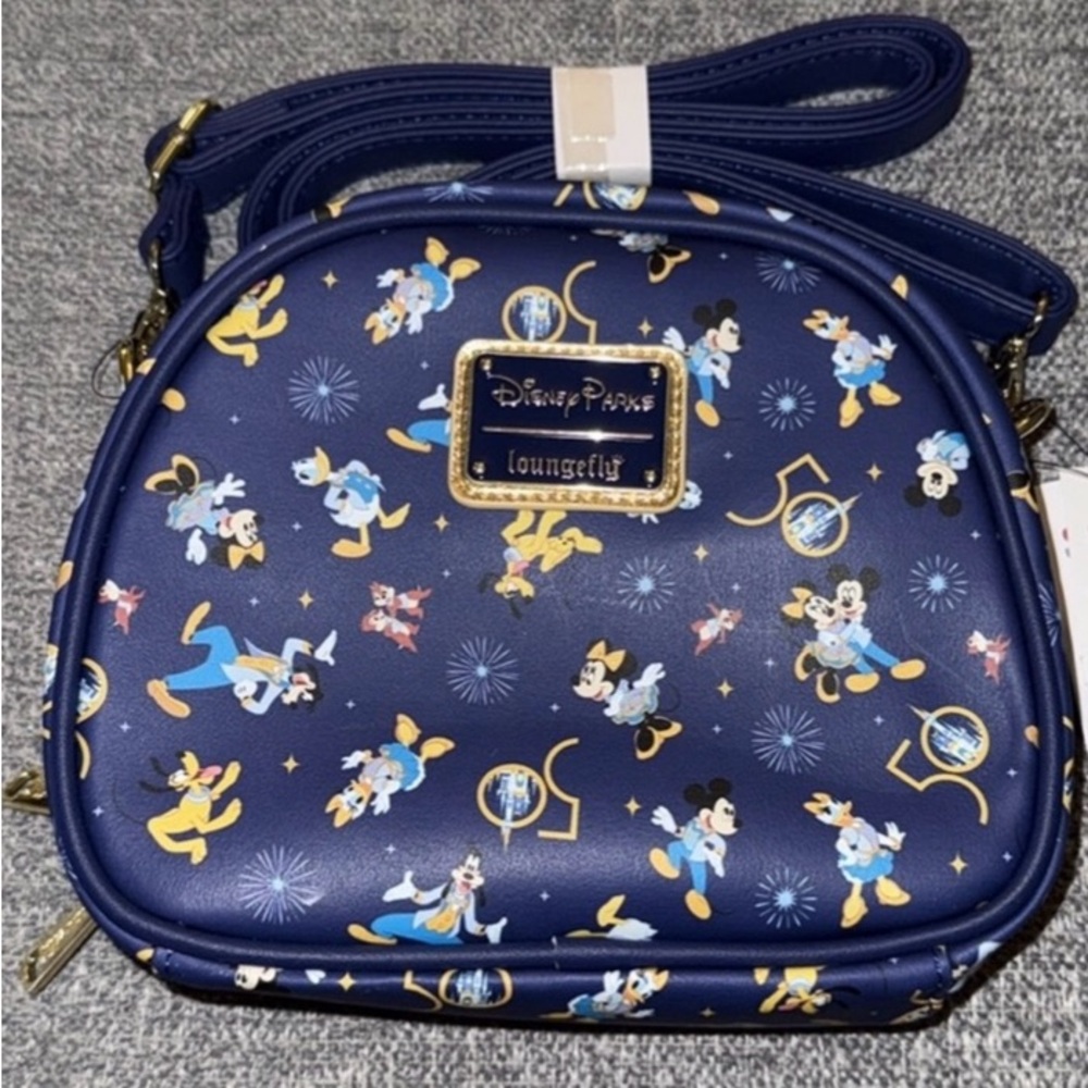 Loungefly Blue Crossbody Bag with Disney Design